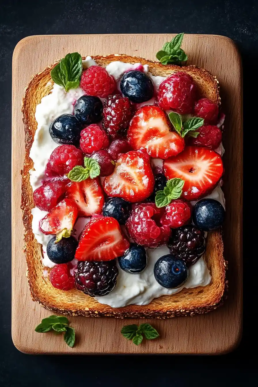 Mascarpone & Berries Toast