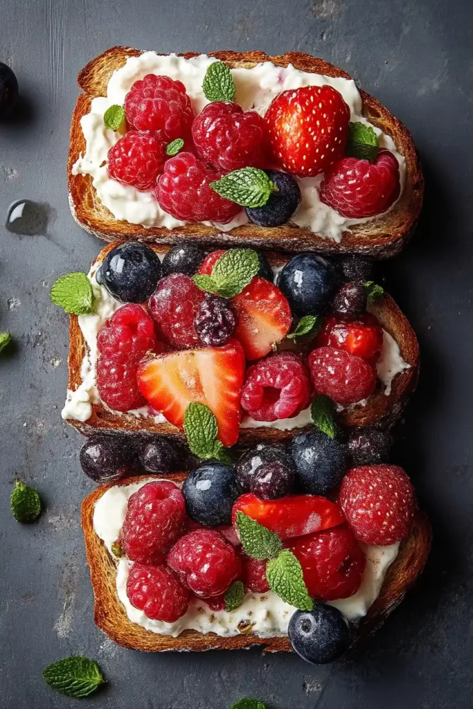 Mascarpone & Berries Toast