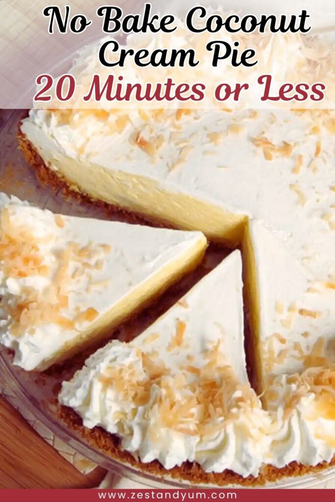 No Bake Coconut Cream Pie