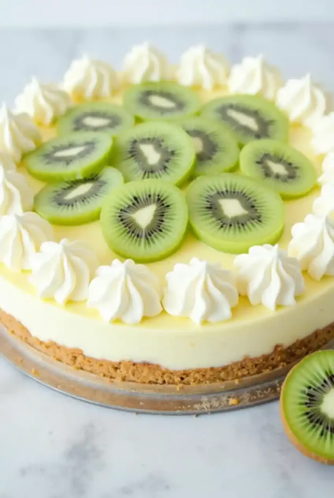 No-Bake Kiwi Cheesecake
