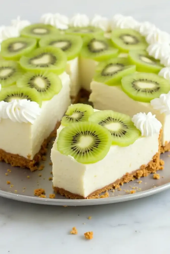 No-Bake Kiwi Cheesecake