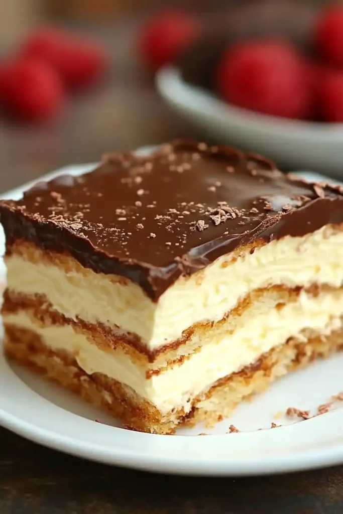 No-Bake Chocolate Eclair Dessert