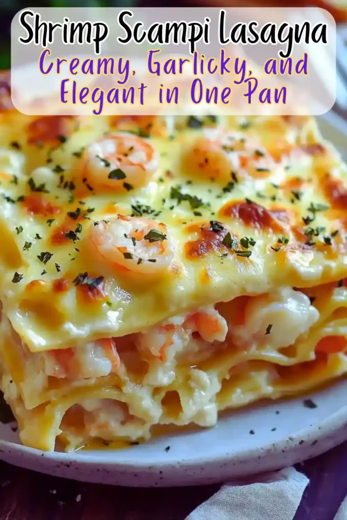 Shrimp Scampi Lasagna