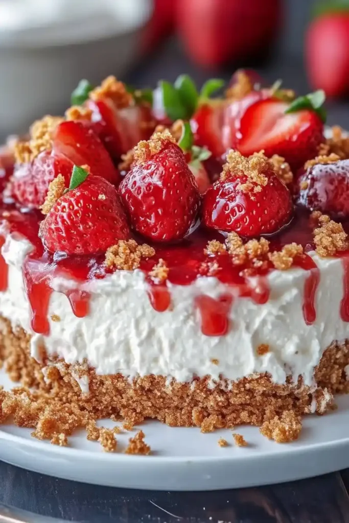 Strawberry Crunch Cheesecake