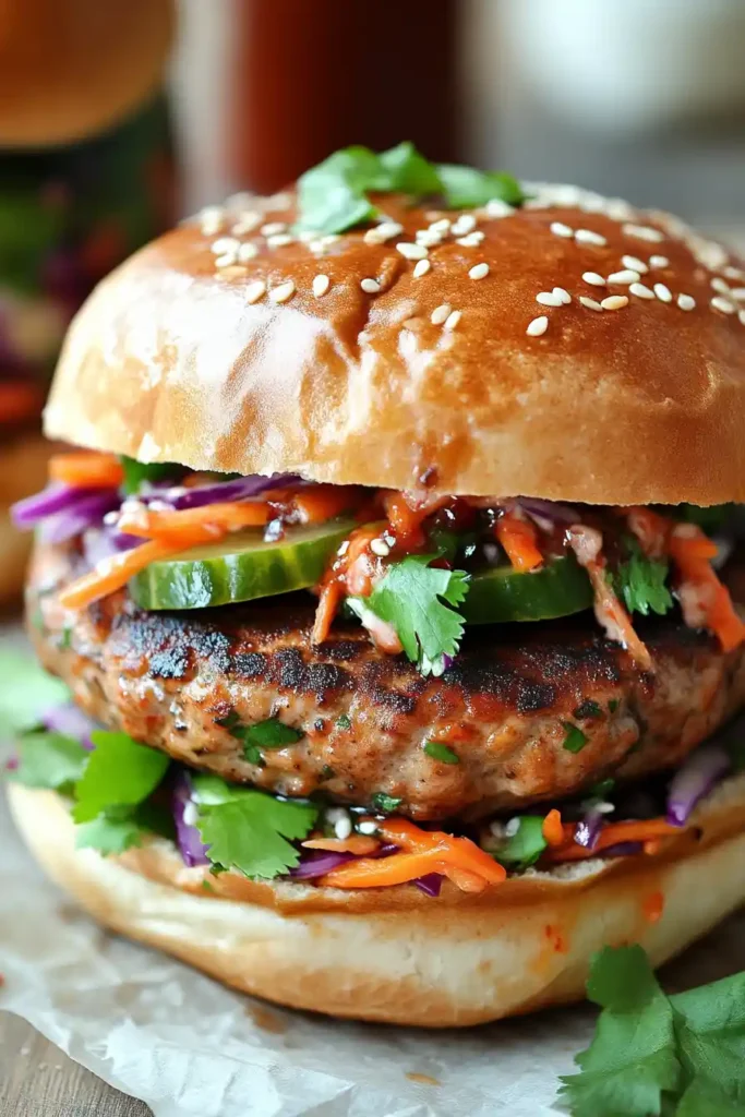 Thai Sweet Chili Turkey Burger