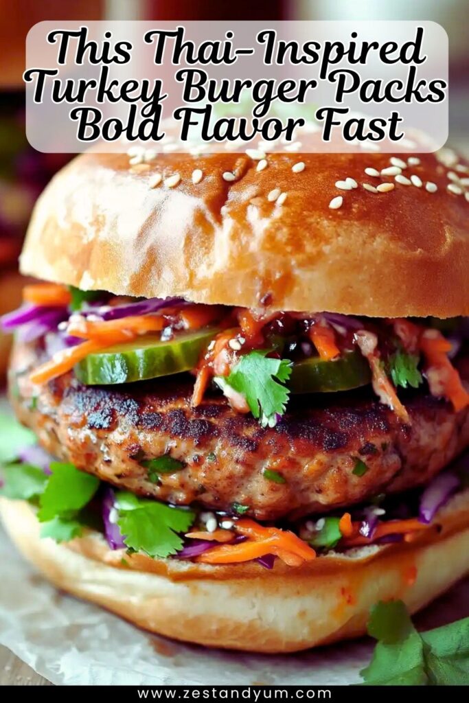 Thai Sweet Chili Turkey Burger