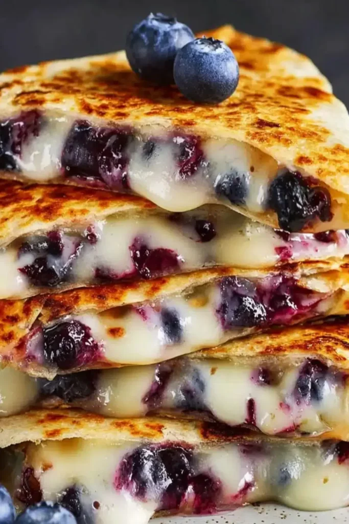 Blueberry Breakfast Quesadillas