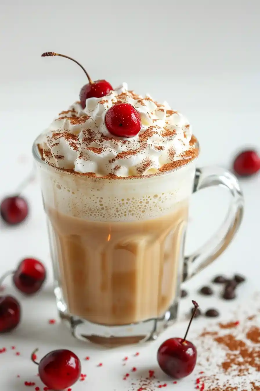 Cherry Vanilla Tea Latte