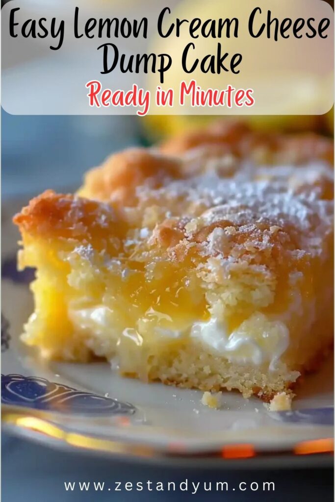 Easy Lemon Cream Cheese Dump Cake