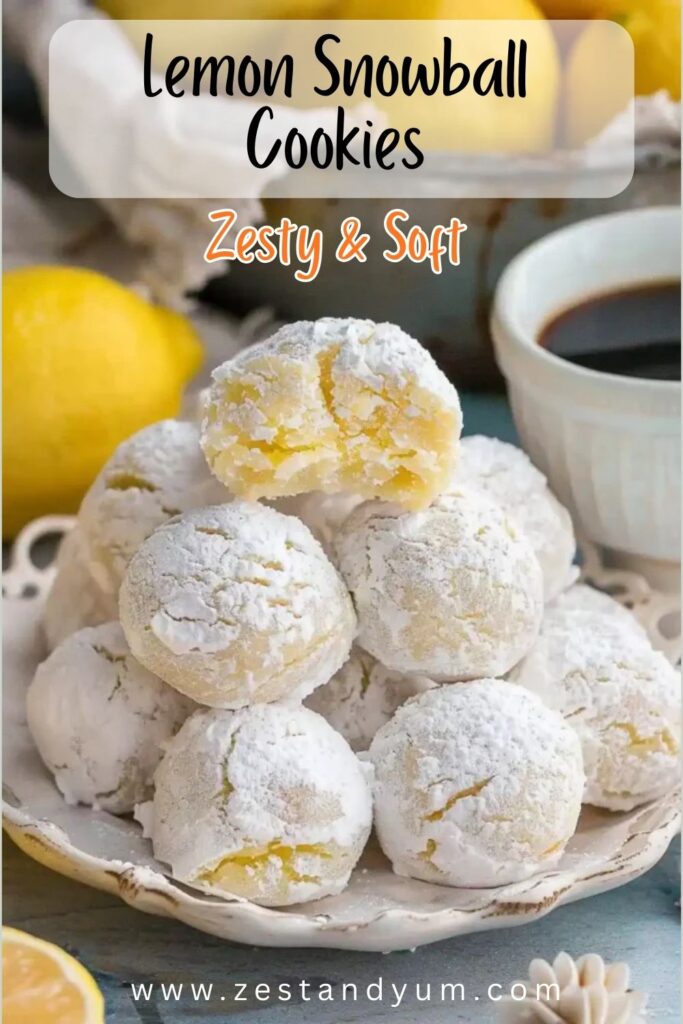 Lemon Snowball Cookies