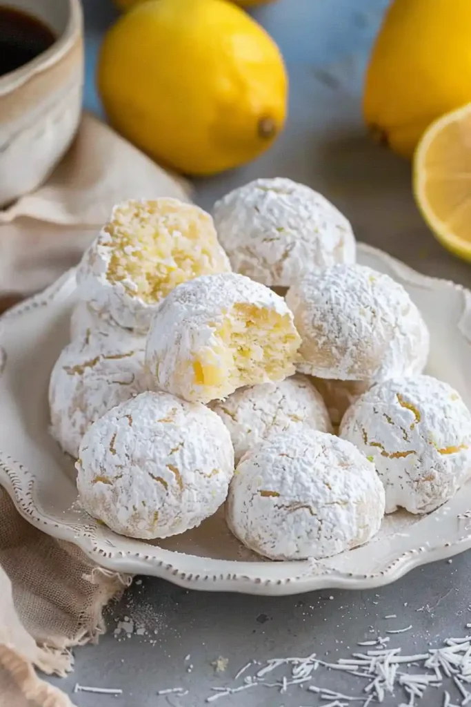 Lemon Snowball Cookies