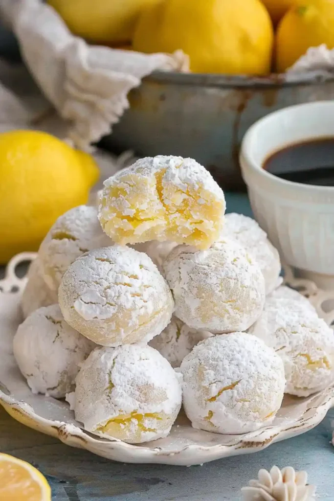 Lemon Snowball Cookies