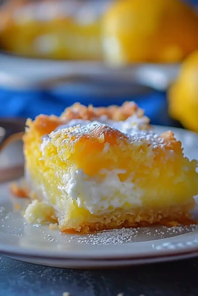 Lemon cream cheese dump cake