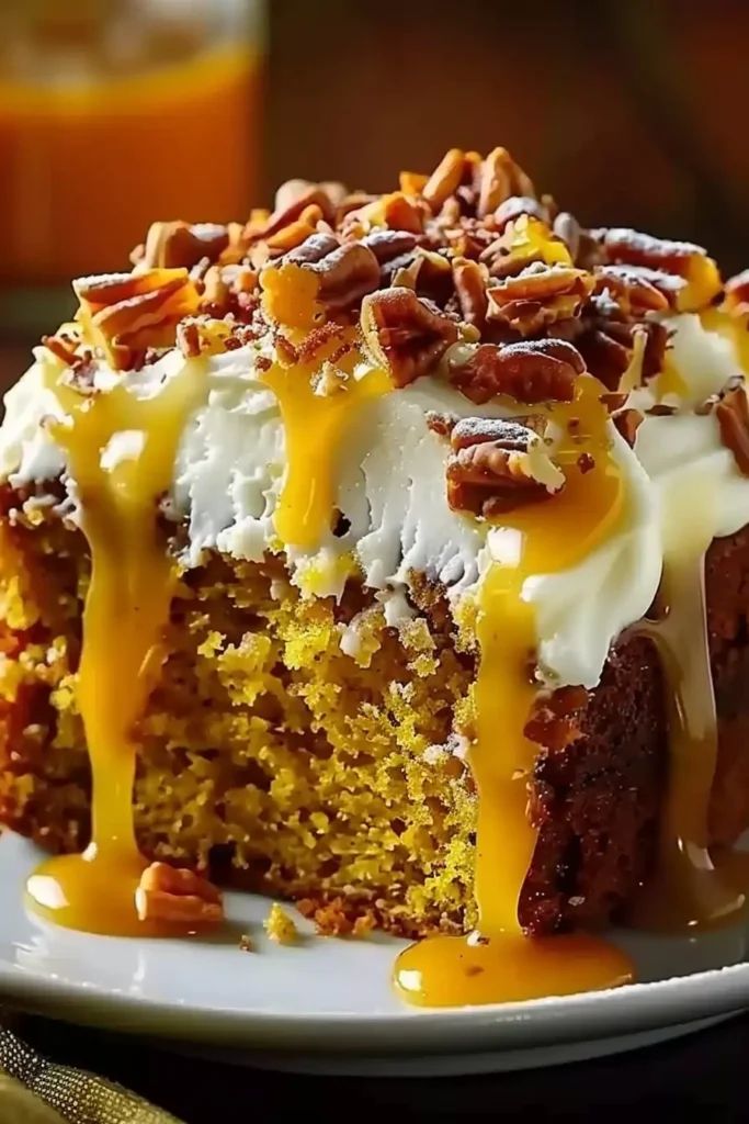 Pumpkin Spice Cake with Cream Cheese Frosting