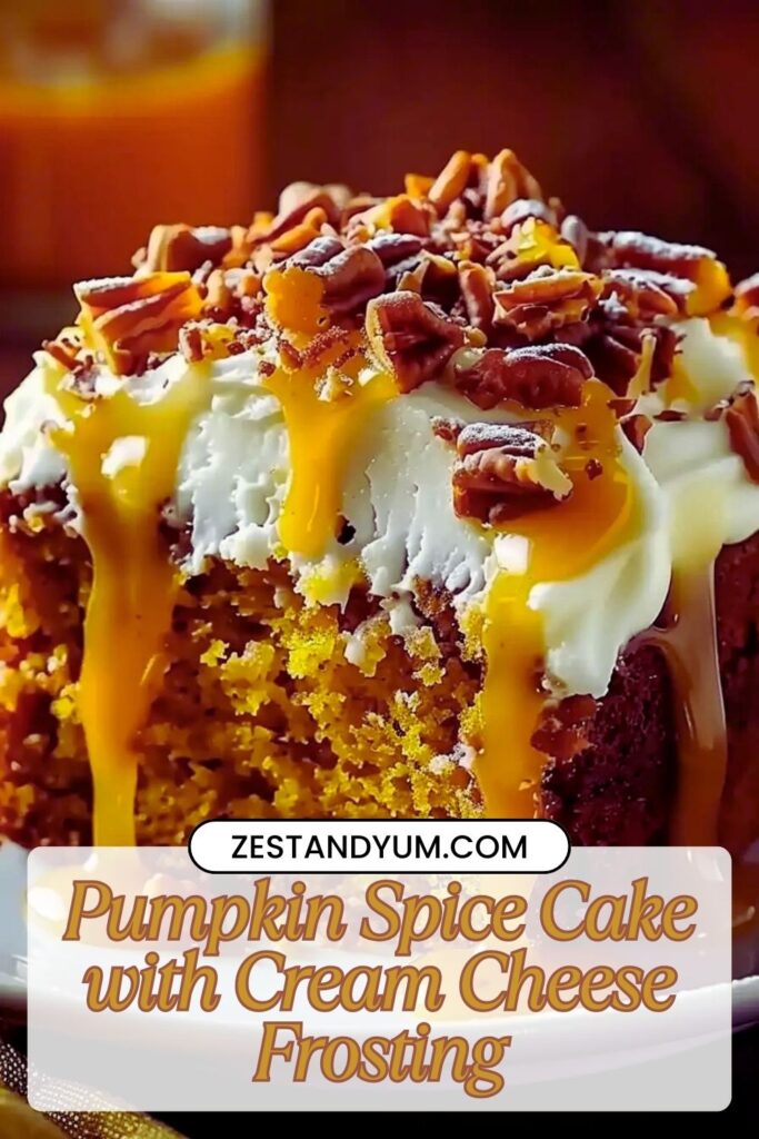 Pumpkin Spice Cake with Cream Cheese Frosting