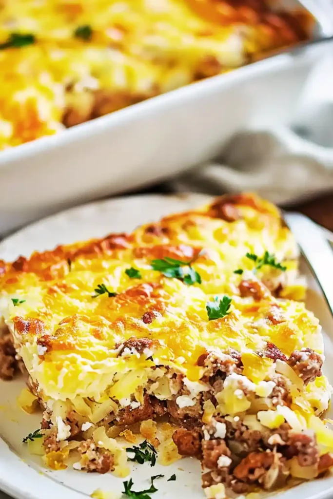 Sausage Hashbrown Breakfast Casserole
