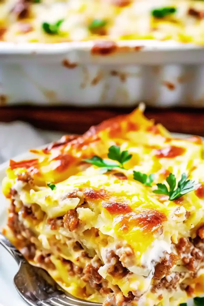 Sausage Hashbrown Breakfast Casserole