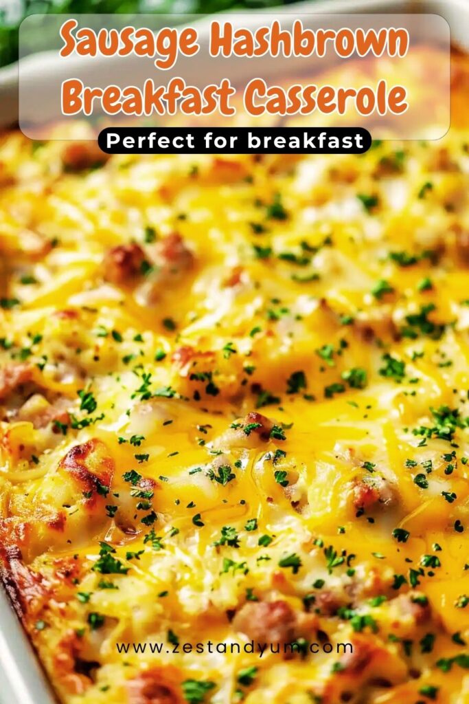 Sausage Hashbrown Breakfast Casserole