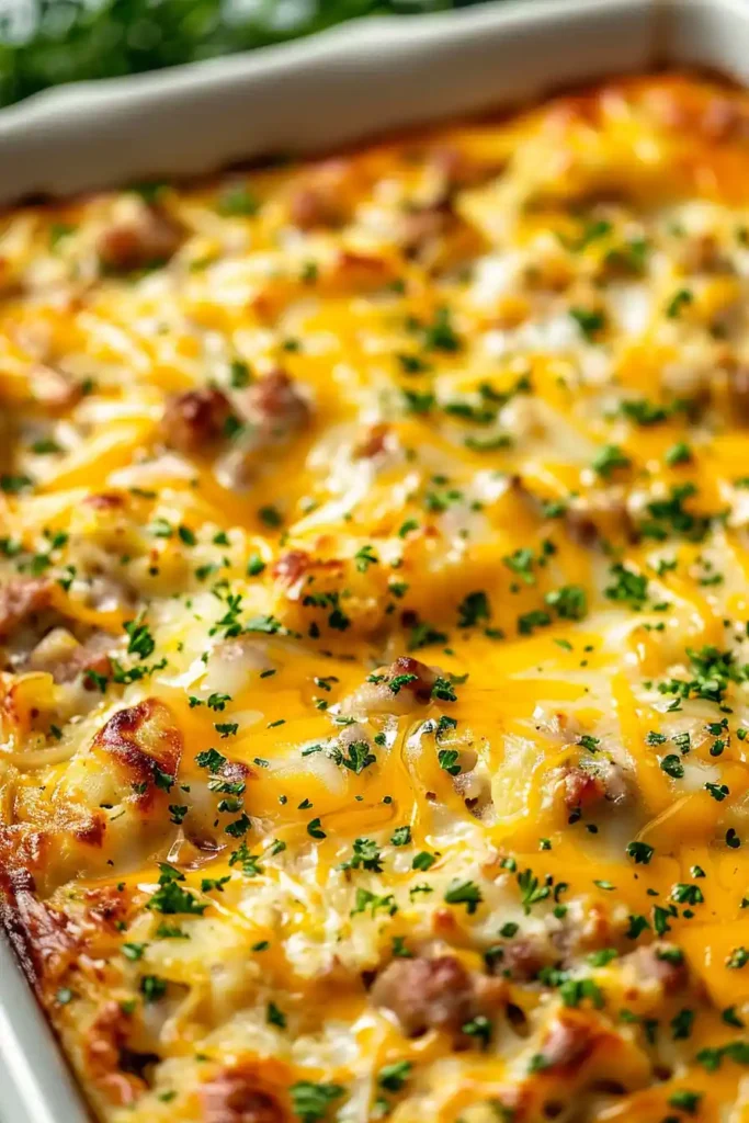 Sausage Hashbrown Breakfast Casserole