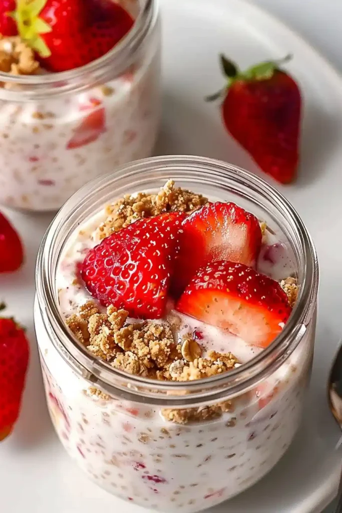 Strawberry Cheesecake Overnight Oats