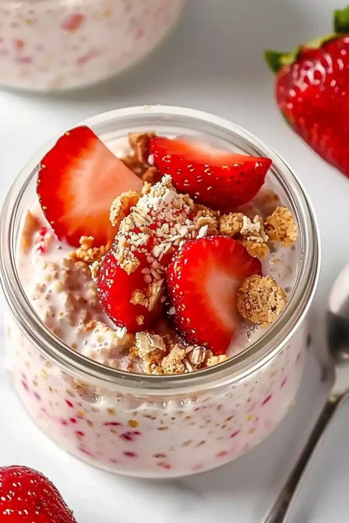 Strawberry Cheesecake Overnight Oats