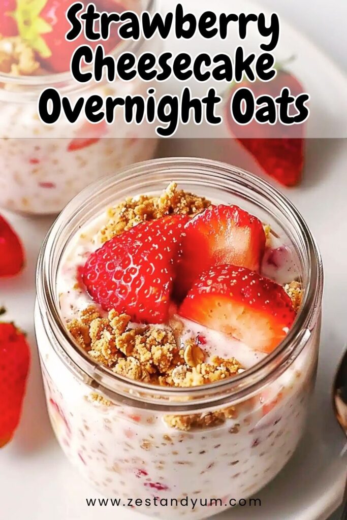 Strawberry Cheesecake Overnight Oats