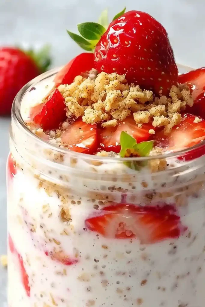 Strawberry Cheesecake Overnight Oats
