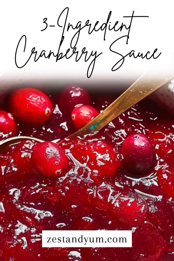 3-Ingredient Cranberry Sauce