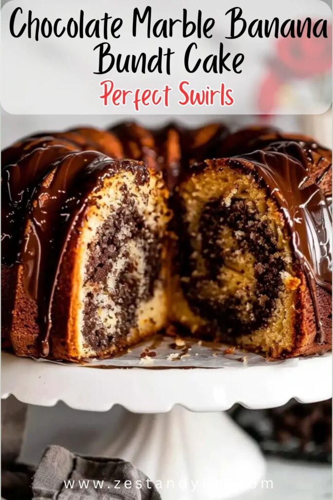 Chocolate Marble Banana Bundt Cake