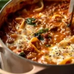 Crock pot Lasagna Soup Recipe