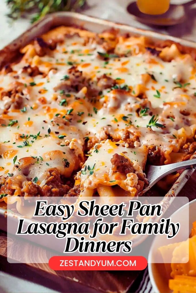 Easy Sheet Pan Lasagna for Family Dinners