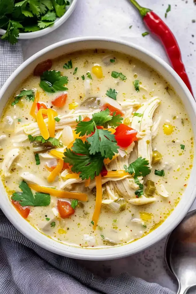 Instant Pot Enchilada Chicken Soup
