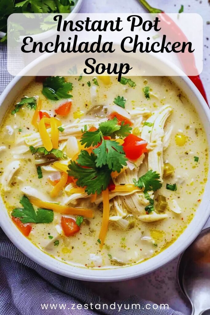 Instant Pot Enchilada Chicken Soup