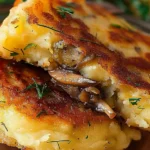 Mushroom Stuffed Potato Pancakes