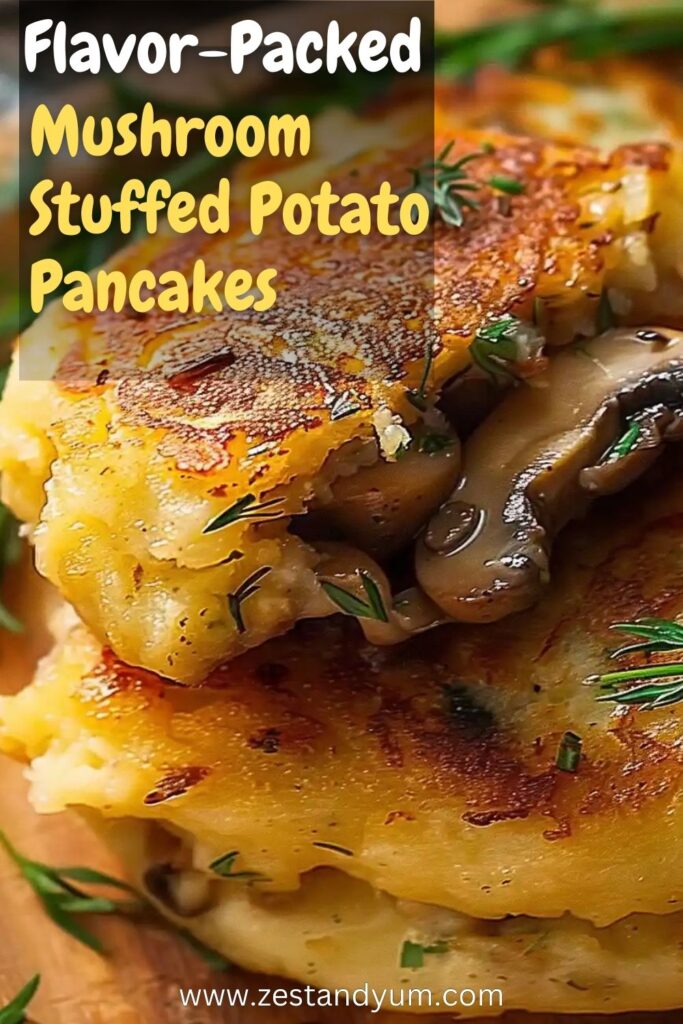 Mushroom Stuffed Potato Pancakes