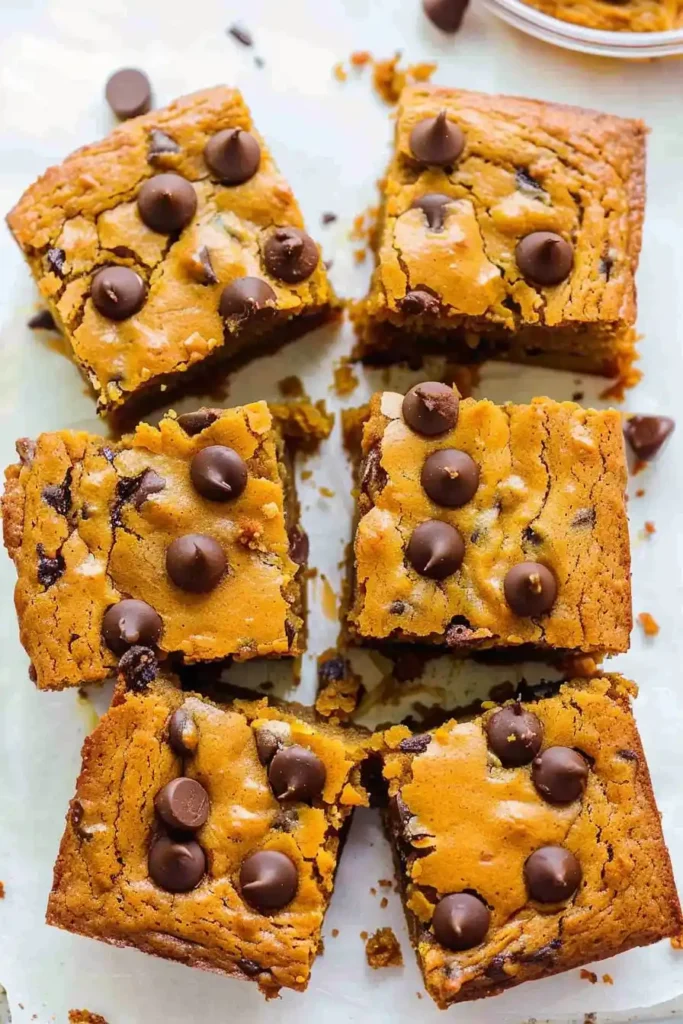 Pumpkin blondies