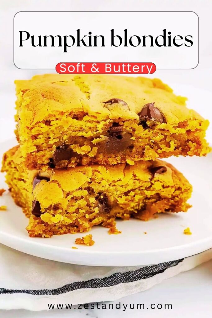 Pumpkin blondies