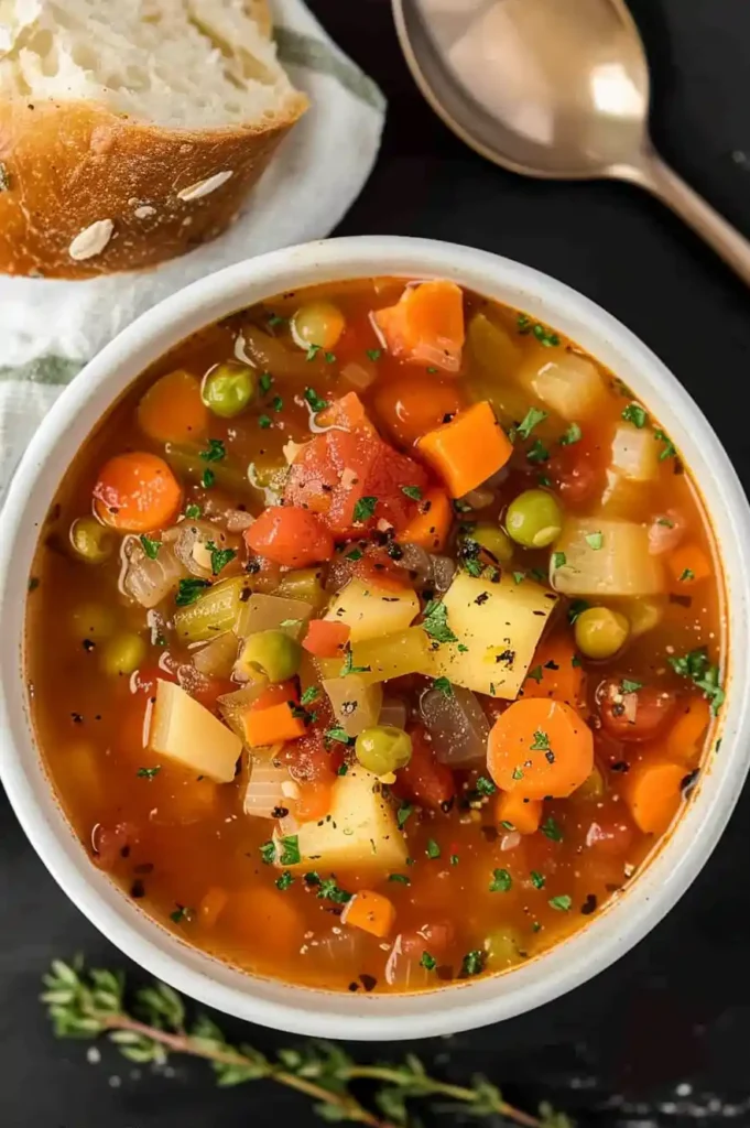 Slow Cooker Vegetable Soup