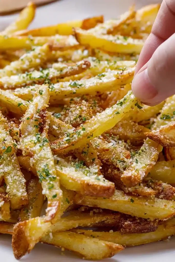Air Fryer Garlic Parmesan French Fries