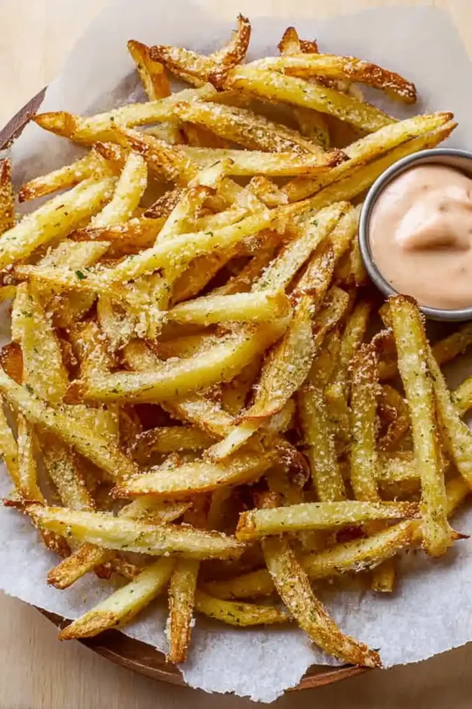 Air Fryer Garlic Parmesan French Fries