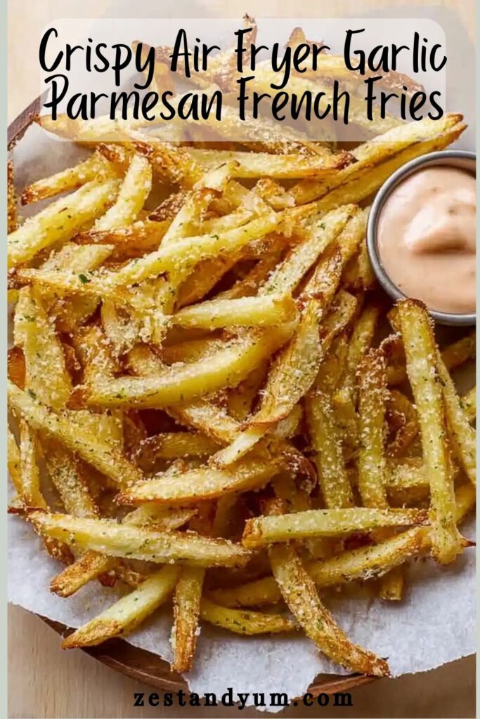 Crispy Air Fryer Garlic Parmesan French Fries