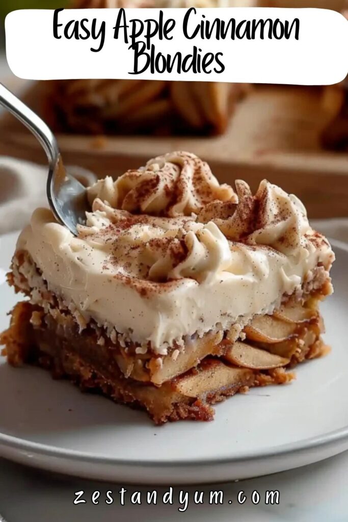 Easy Apple Cinnamon Blondies