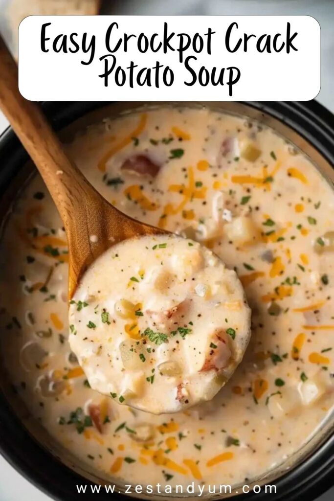 Easy Crockpot Crack Potato Soup