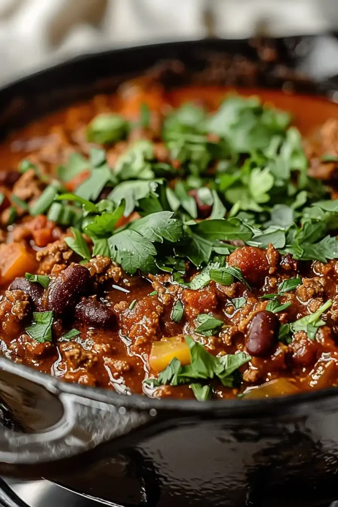Ground Beef Stovetop Chili