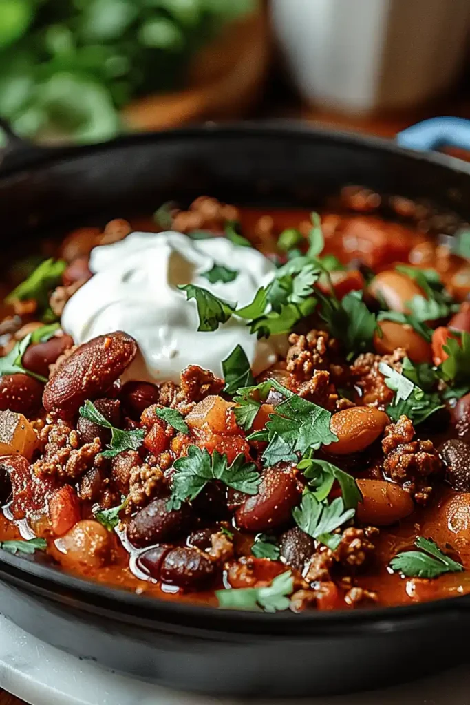 Ground Beef Stovetop Chili