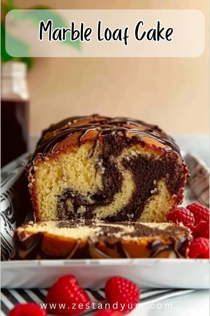 Moist & Fluffy Marble Loaf Cake
