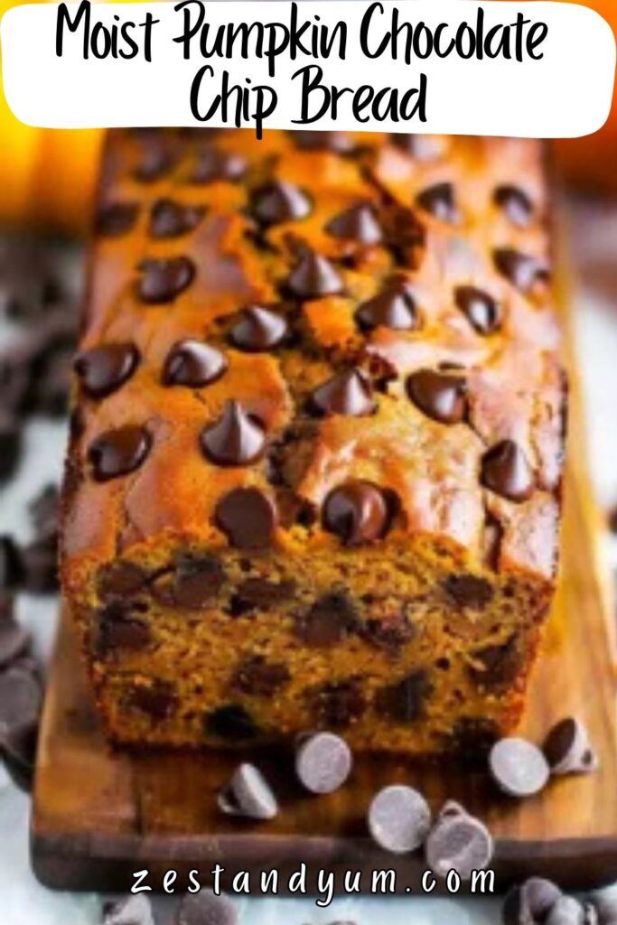 Moist Pumpkin Chocolate Chip Bread