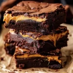 Peanut Butter Stuffed Brownies
