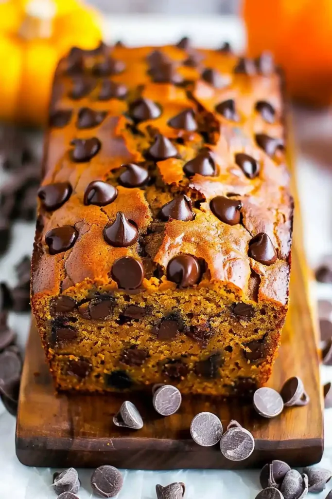Pumpkin Chocolate Chip Bread