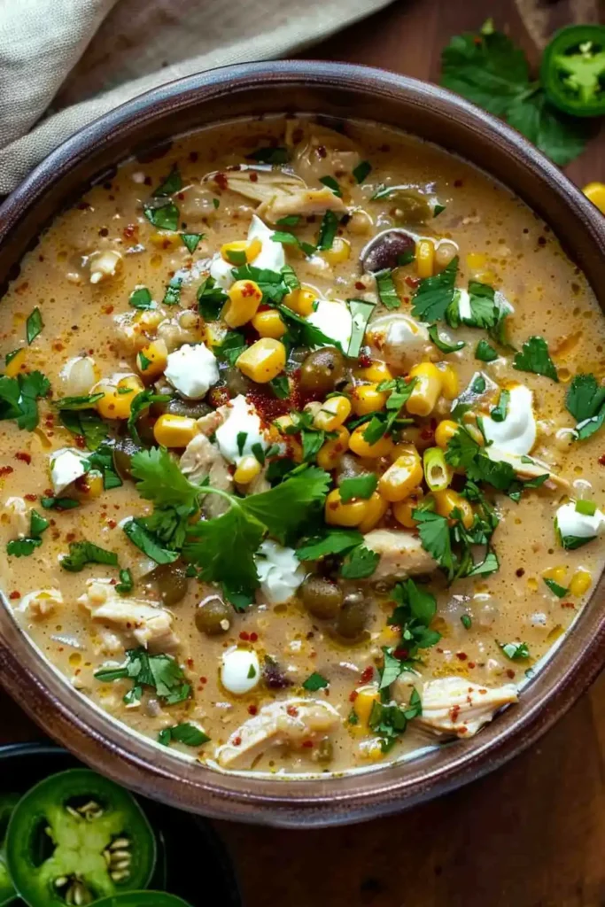 Street Corn White Chicken Chili